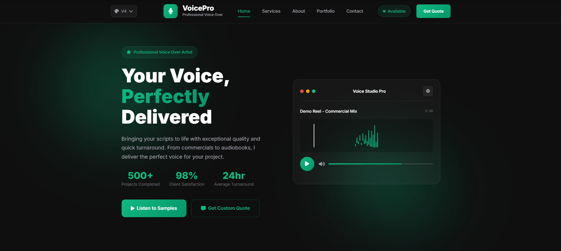 VoicePro Template Preview